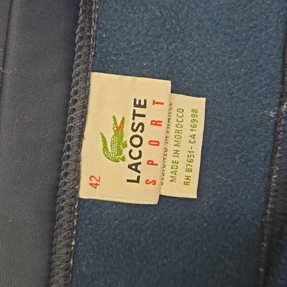 LACOSTE Navy Skirt with White Trim Sz 42 / Sz 12-14 Large - Picture 6 of 7